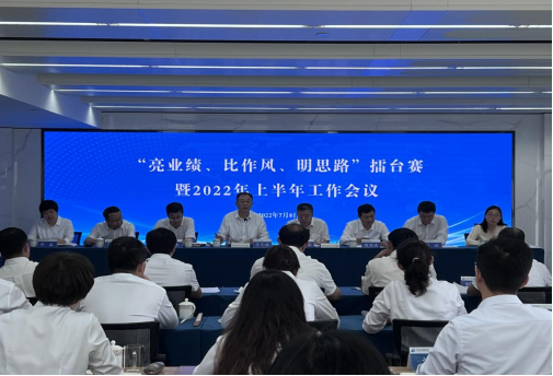 青島城發(fā)集團(tuán)召開(kāi)“亮業(yè)績(jī)、比作風(fēng)、明思路”擂臺(tái)賽暨2022年上半年工作會(huì)議